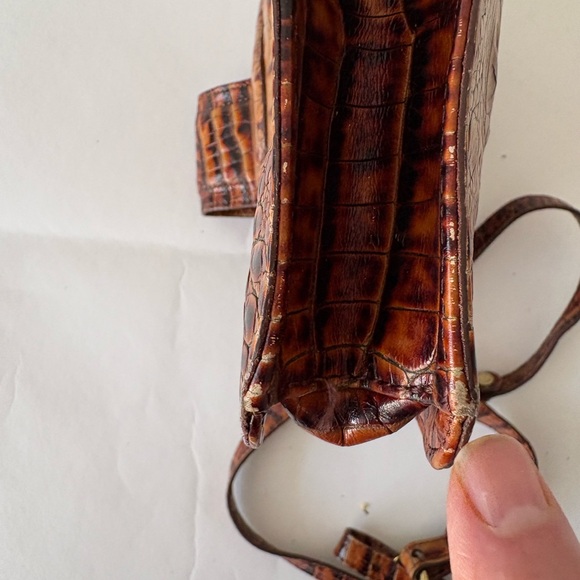 Brahmin Vintage Brown Leather Crossbody Bag - Picture 8 of 11